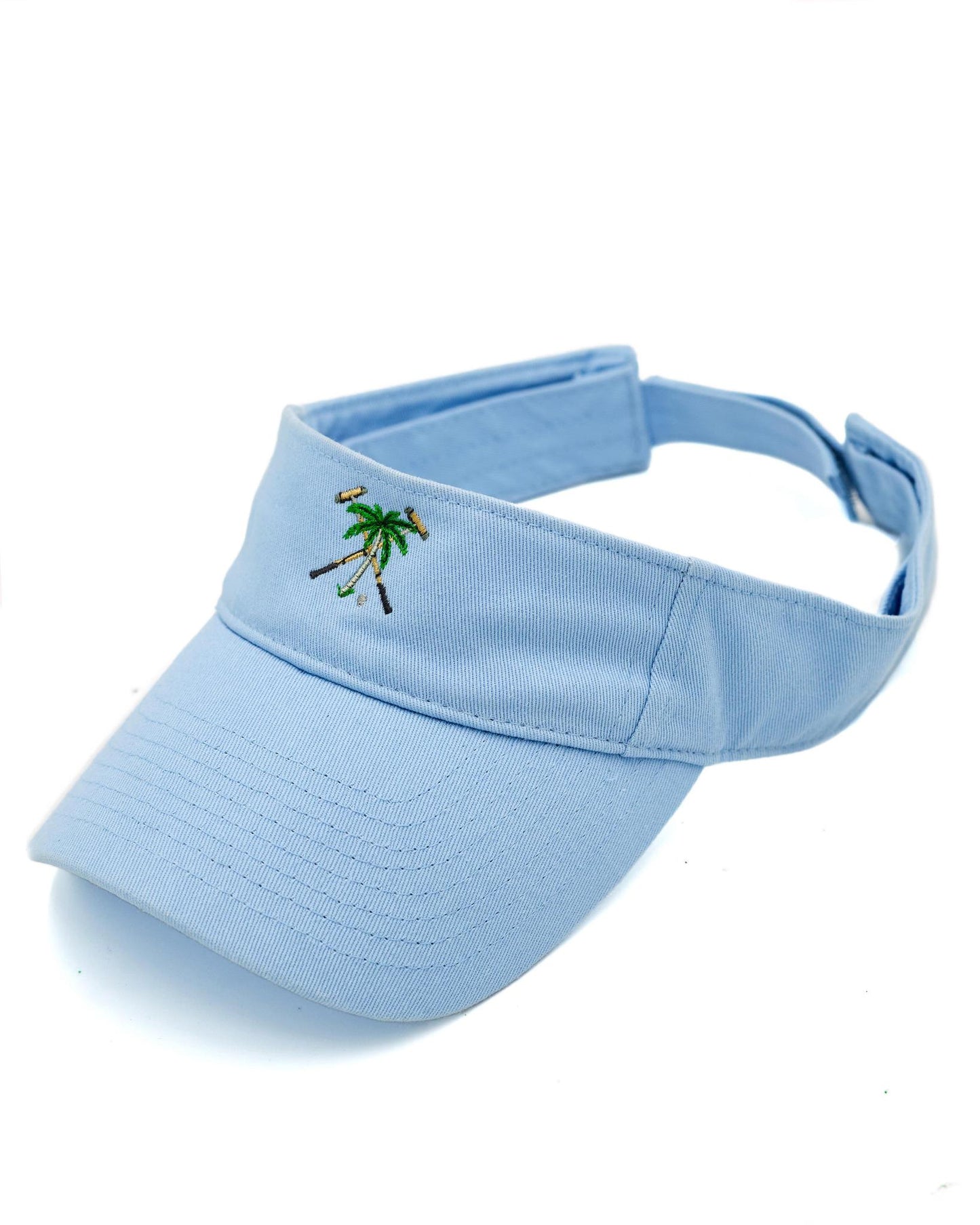 The Polo Club Twill Visor Light Blue