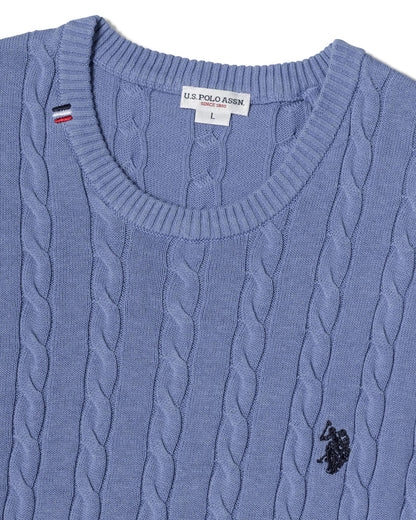 USPA Men's Bert Pullover Crewneck Blue