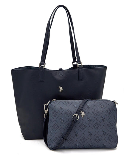 USPA Malibu Reversible Large Tote Bag Navy