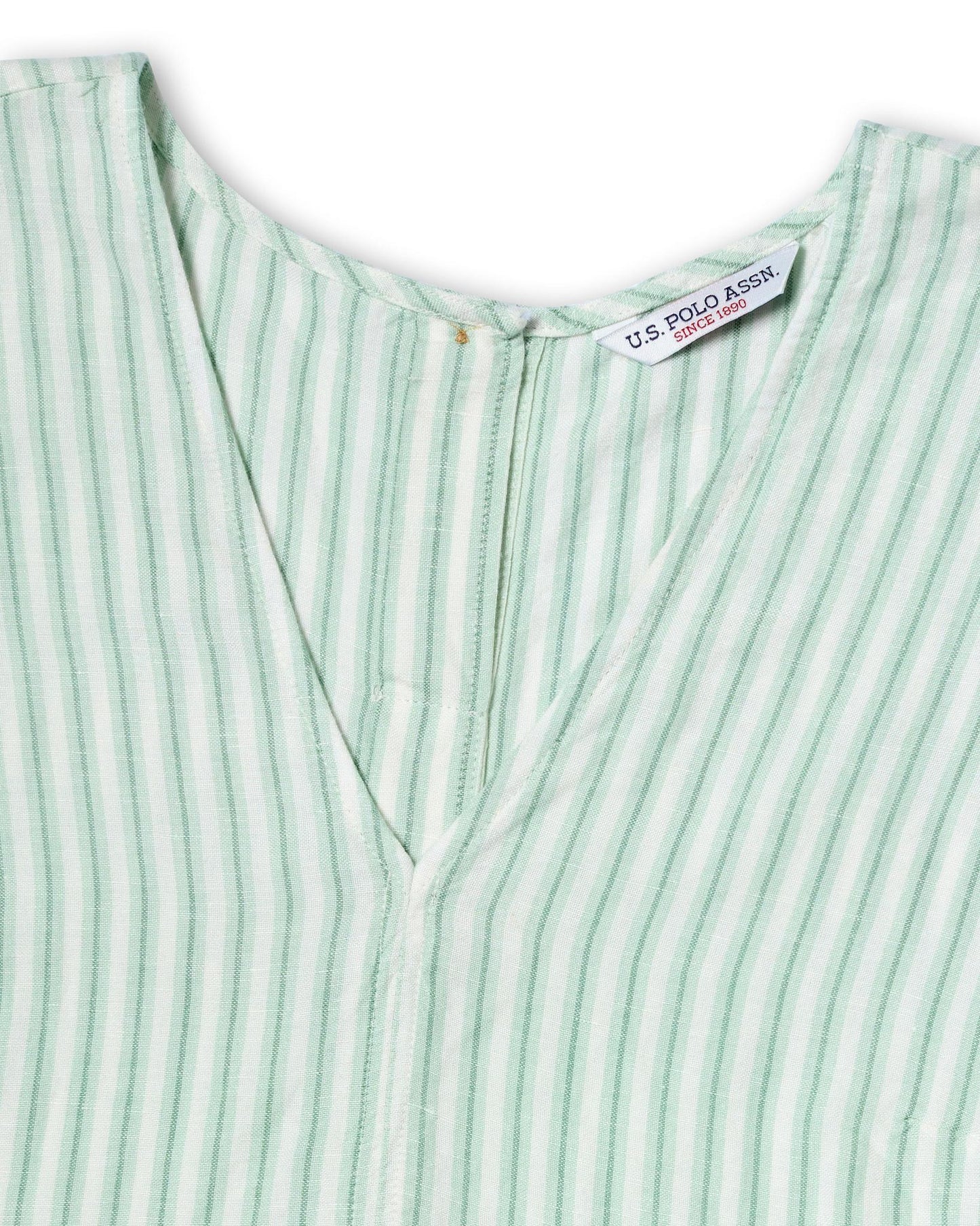 USPA Women's V-Neck Shell Top Jade