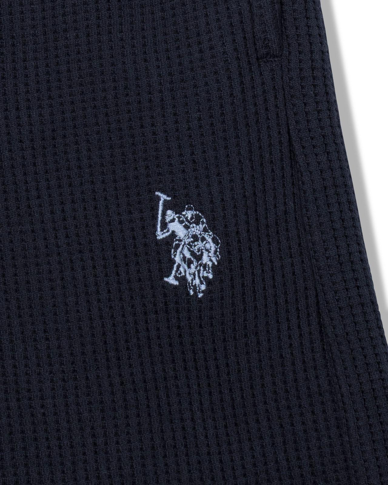 USPA Men's Waffle Short Dark Sapphire Navy/Moonlight Blue