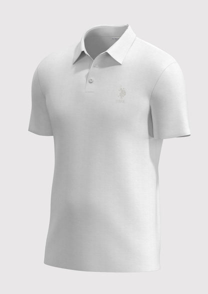 USPA Sport Men's Technical Stretch Polo White