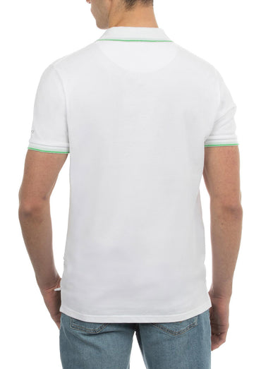 USPA Life Men's Short Sleeve Polo White