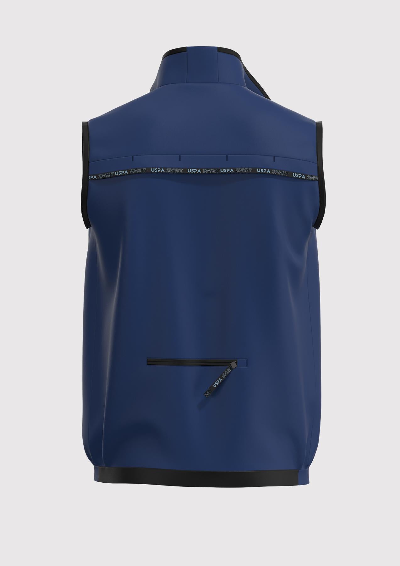 USPA Sport Men's Technical Stretch Vest Navy