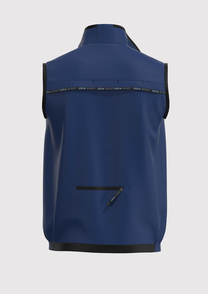 USPA Sport Men's Technical Stretch Vest Navy