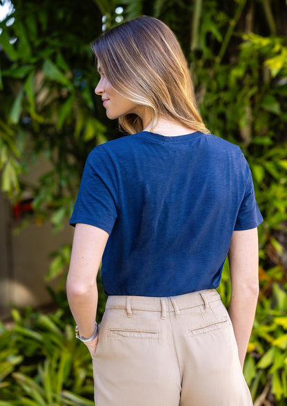 Women's V-Neck Navy