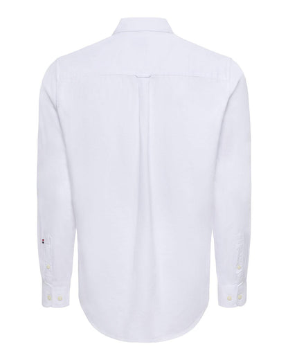 USPA Men's Peached Oxford LS Shirt Bright White