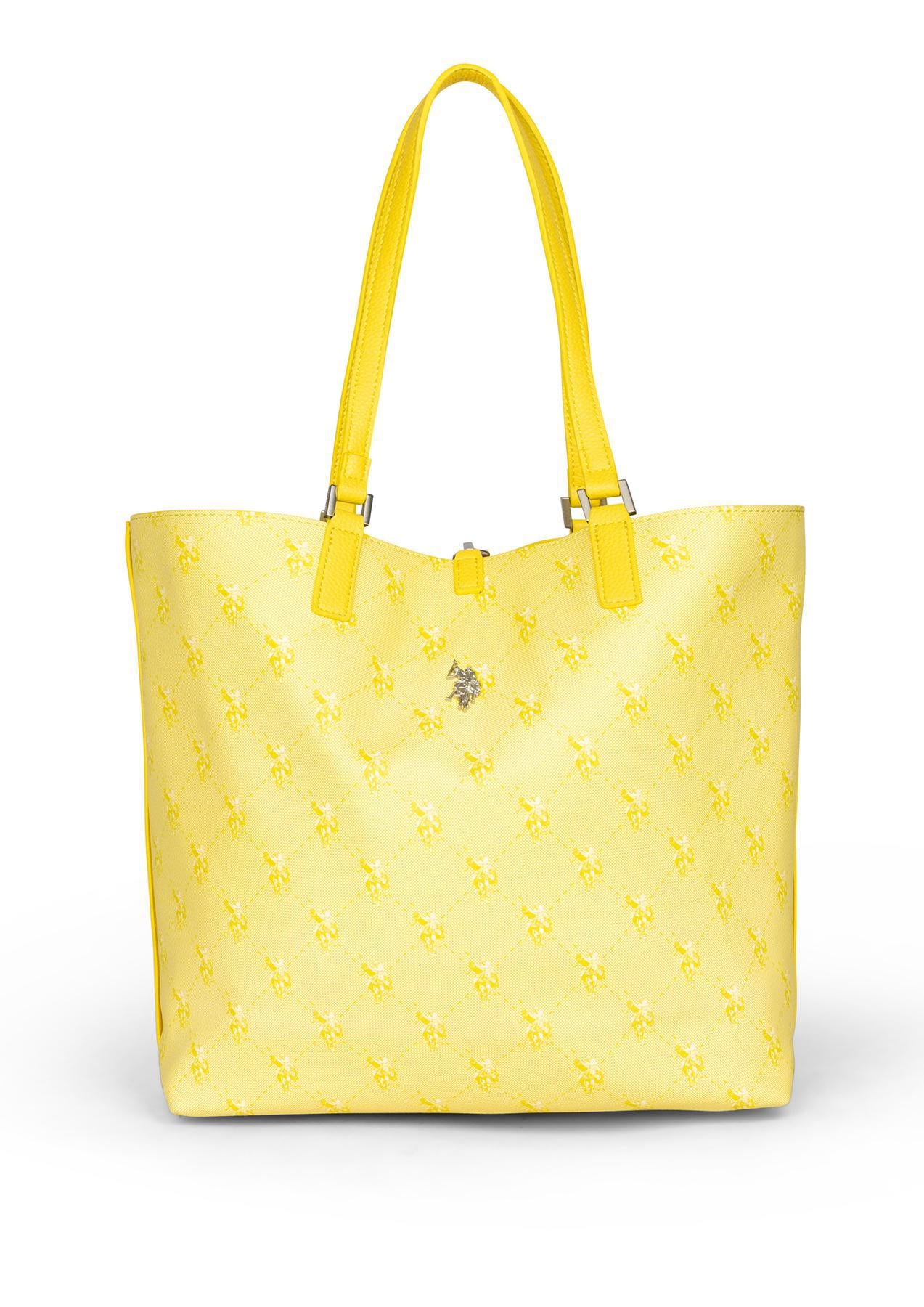 USPA Malibu Reversible Large Tote Bag Lemon