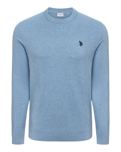 USPA Men's Lightweight Crew Neck Vintage Parisian Blue