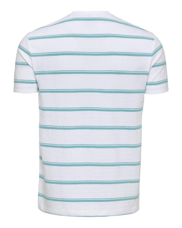 USPA Men's Terry Stripe Tee Bright White