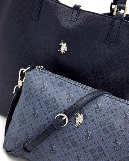 USPA Malibu Reversible Large Tote Bag Navy
