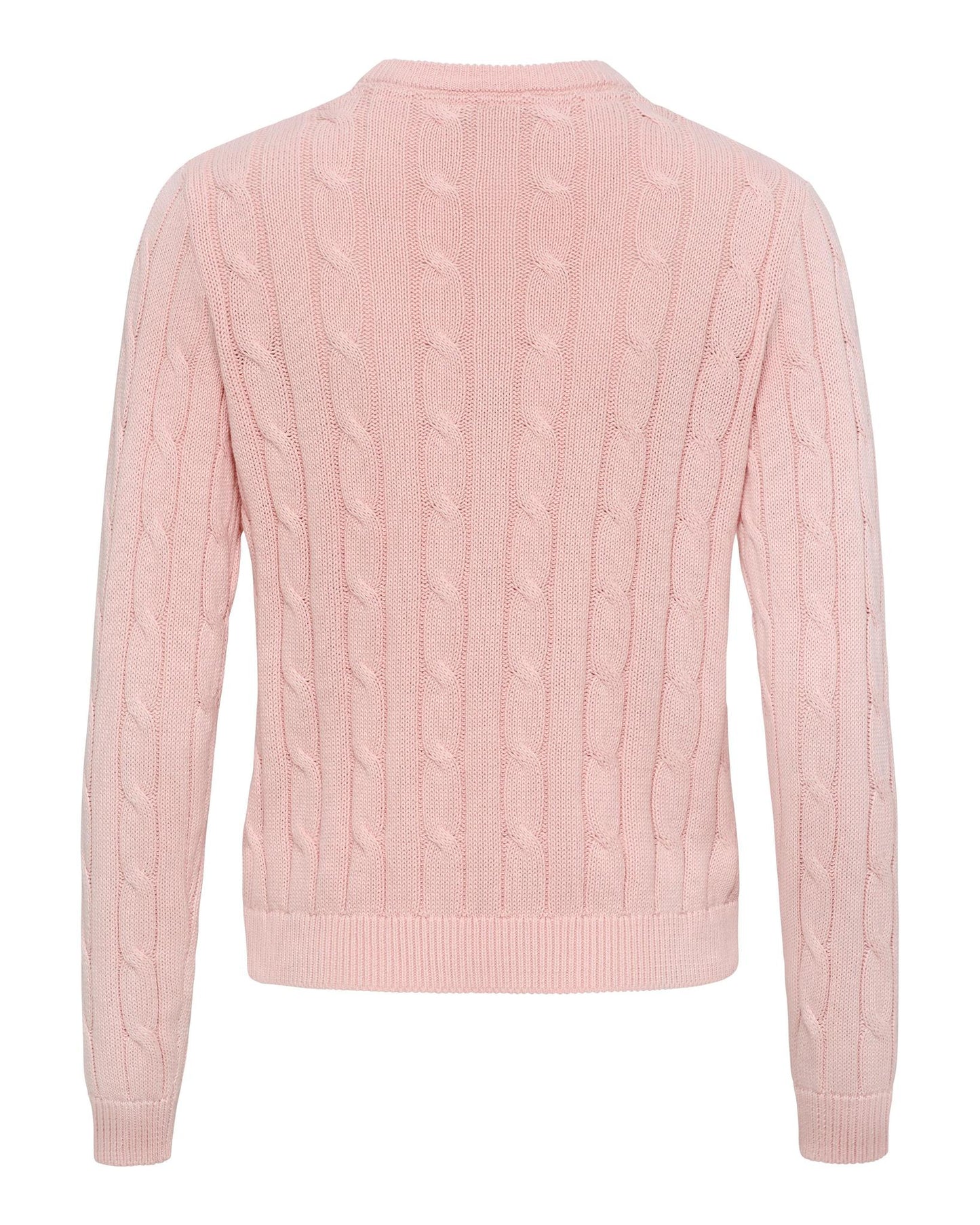 USPA Women's Crew Cable Jumper Crystal Rose