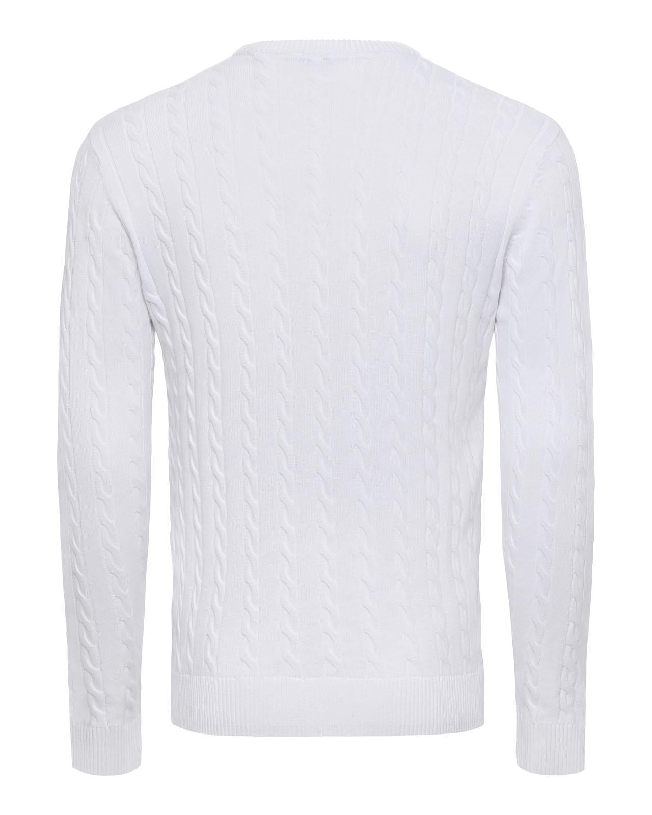 USPA Men's Bert Pullover Crewneck White