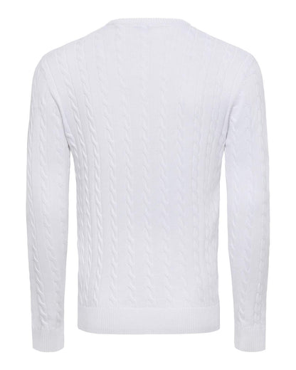 USPA Men's Bert Pullover Crewneck White