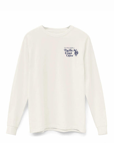 USPA 2026 Pacific Coast Open LS Supima Tee Off-White