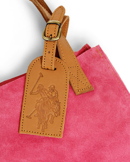 USPA Argentine Leather Handbag Red/Coral