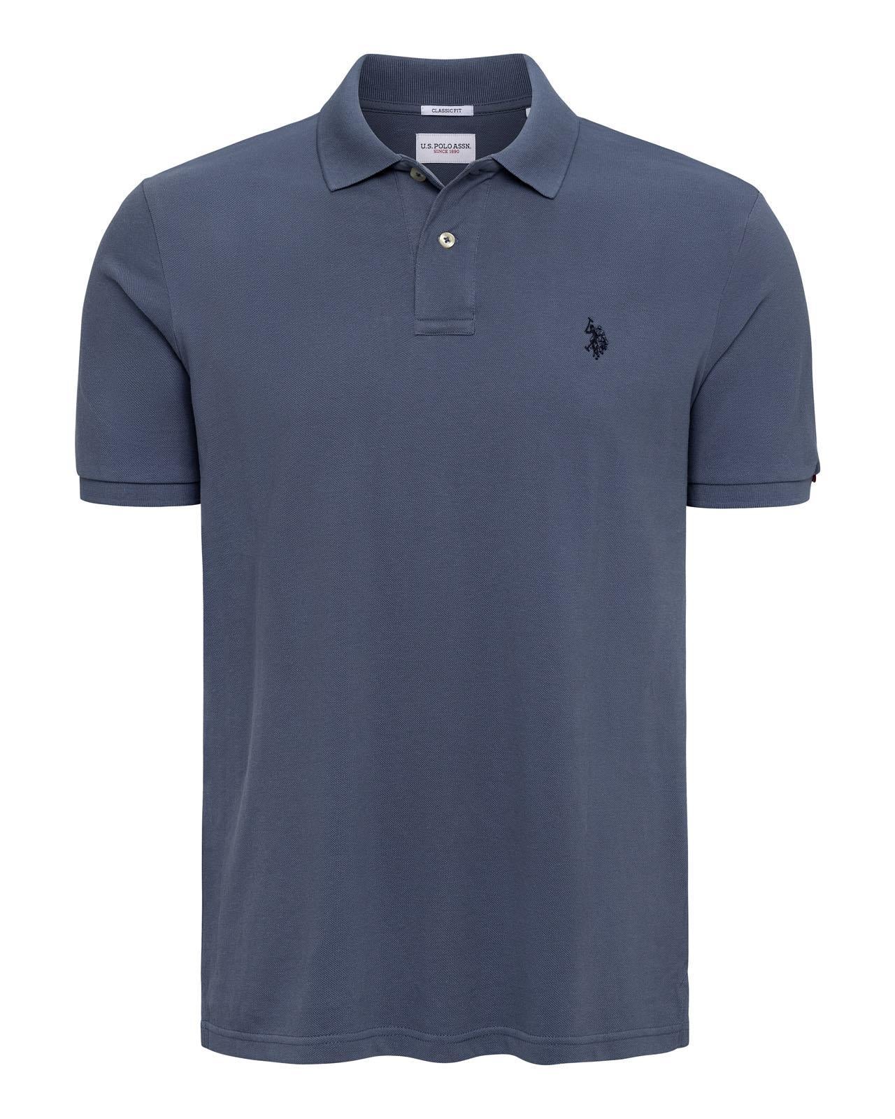 USPA Men's DHM Pique Polo Blue Horizon