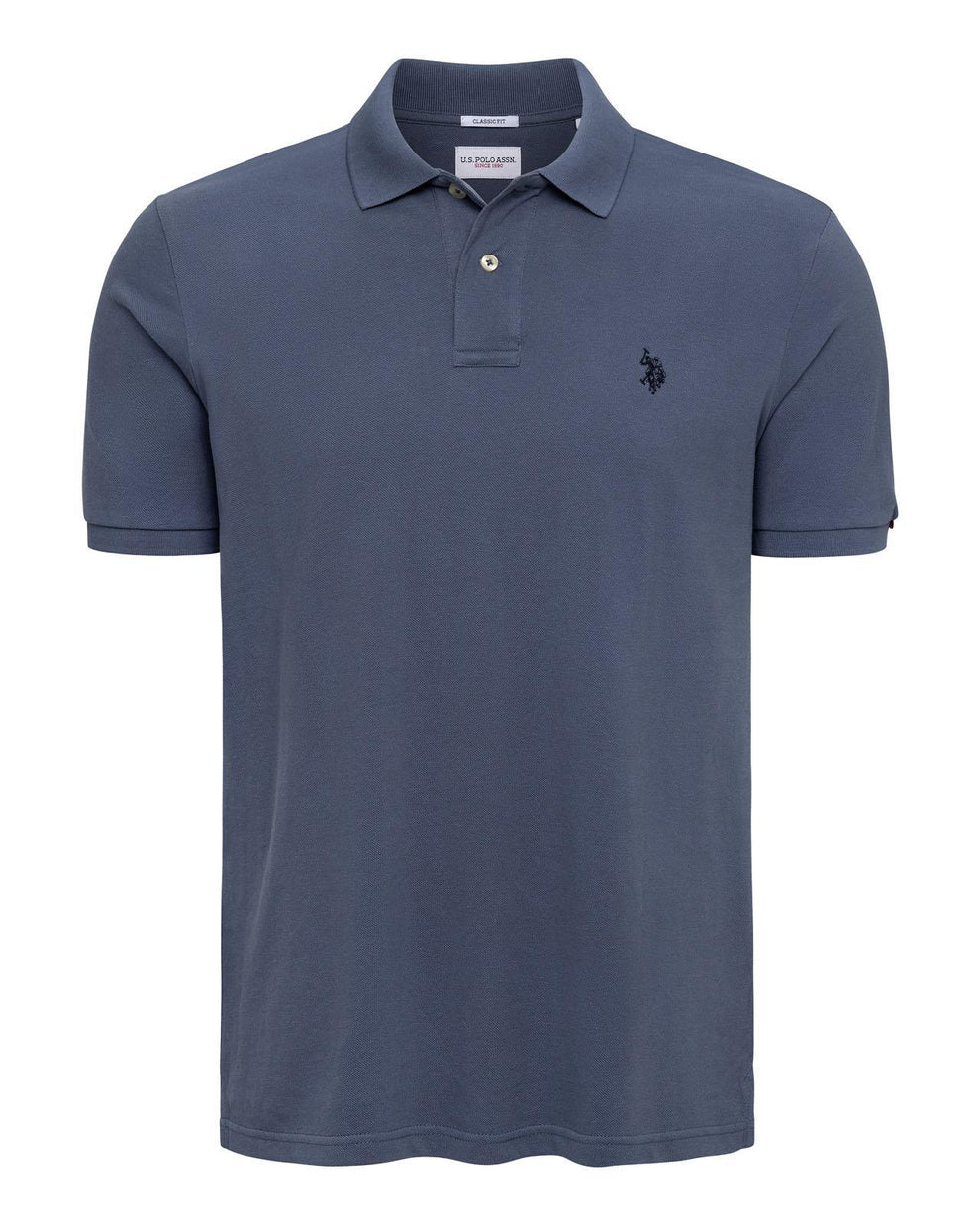 USPA Men's DHM Pique Polo Blue Horizon – USPA Shop