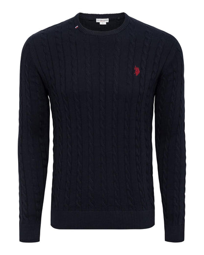 USPA Men's Bert Pullover Crewneck Navy