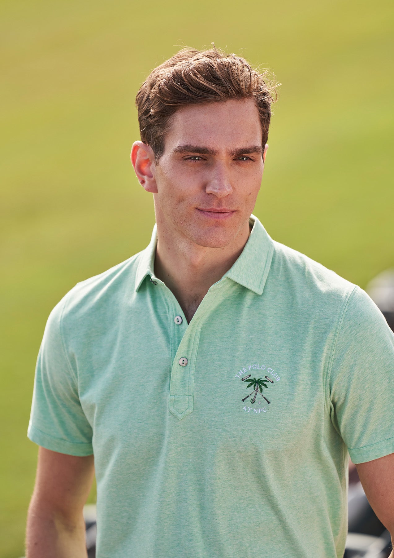 Men's Premium Polo Bright Green