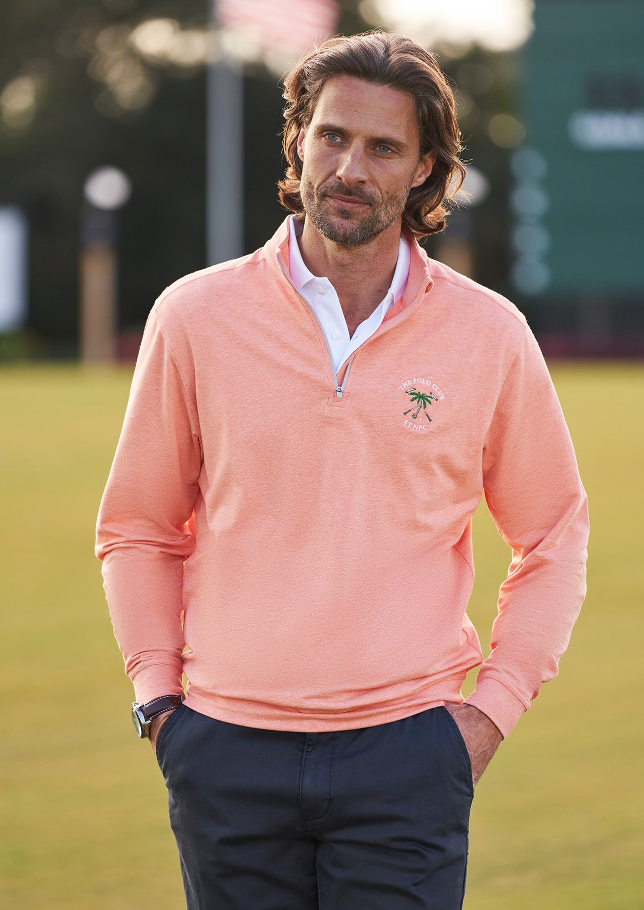 Men's Quarter Zip Pullover Sunset