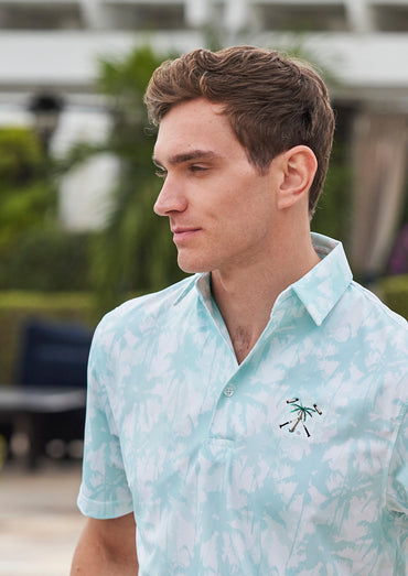 Men's Micropoly Performance Polo Palms Away
