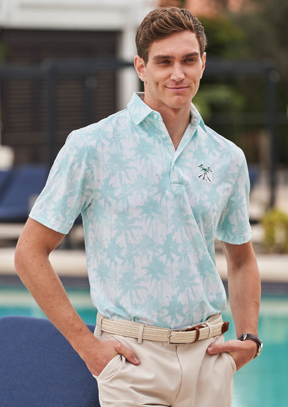 Men's Micropoly Performance Polo Palms Away