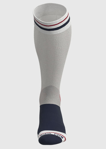 USPA Pro Performance over-the calf sock - White