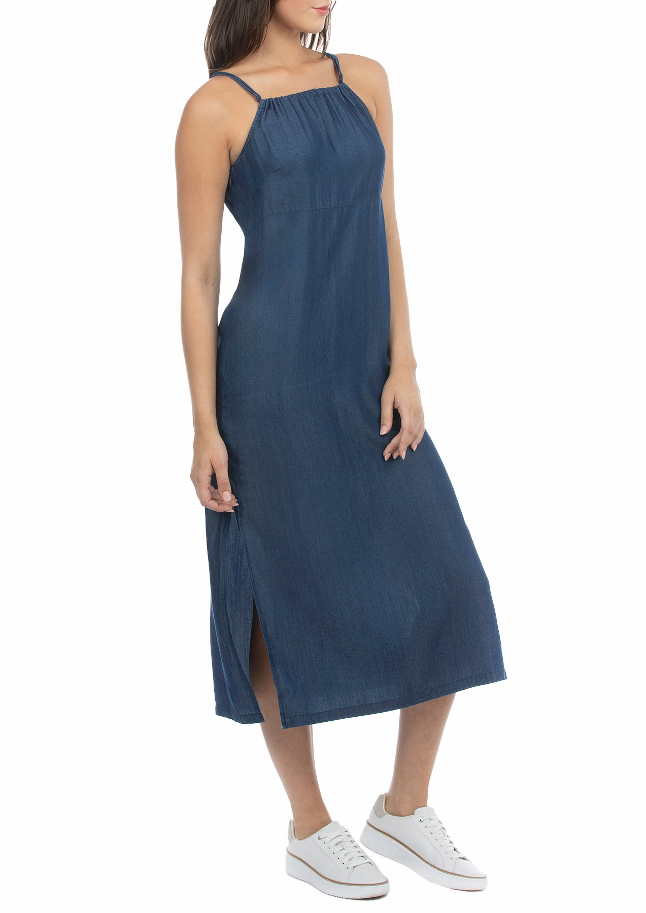USPA Women&#39;s Tencel Tank Dress Denim