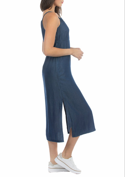 USPA Women's Tencel Tank Dress Denim