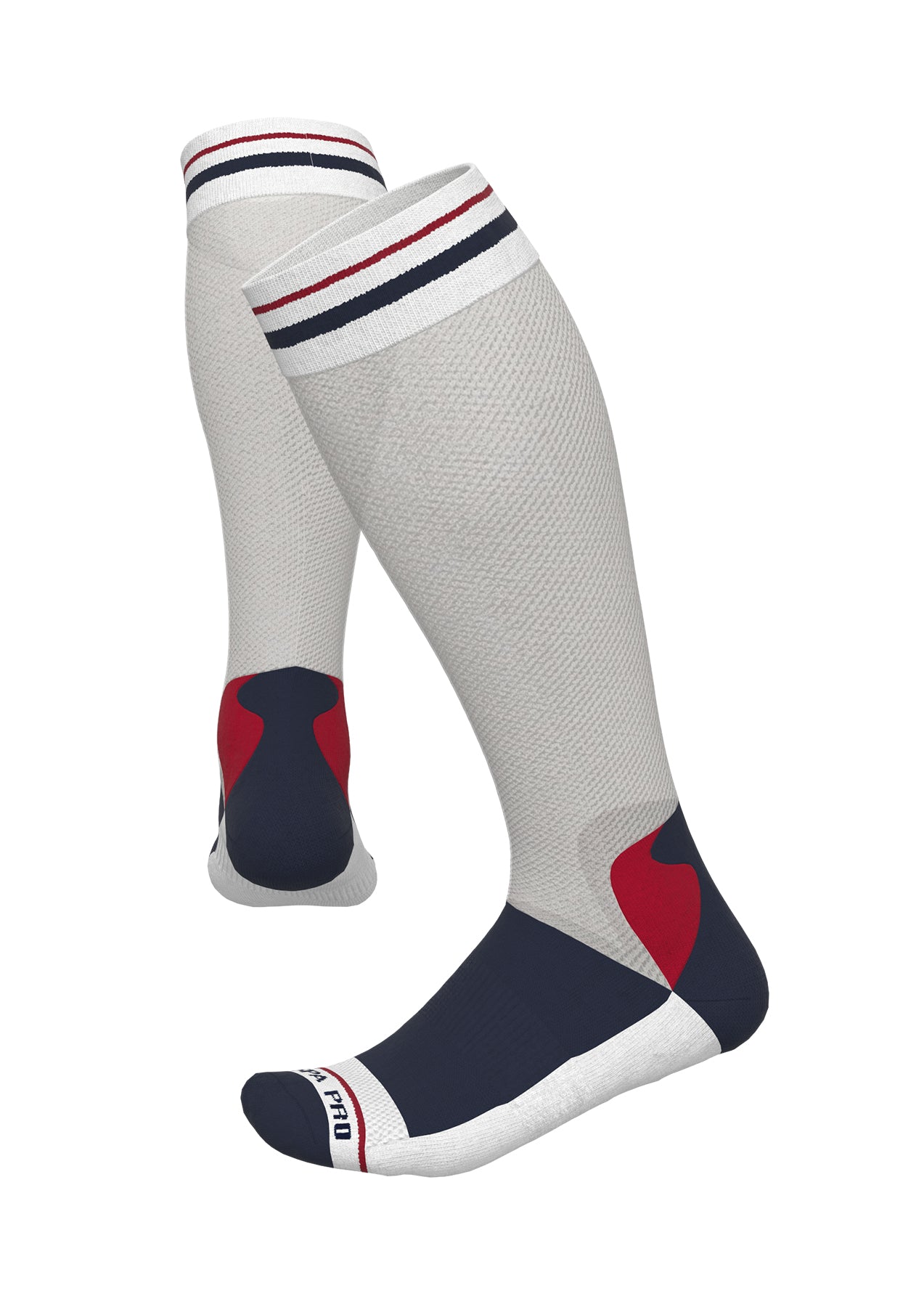 USPA Pro Performance over-the calf sock - White