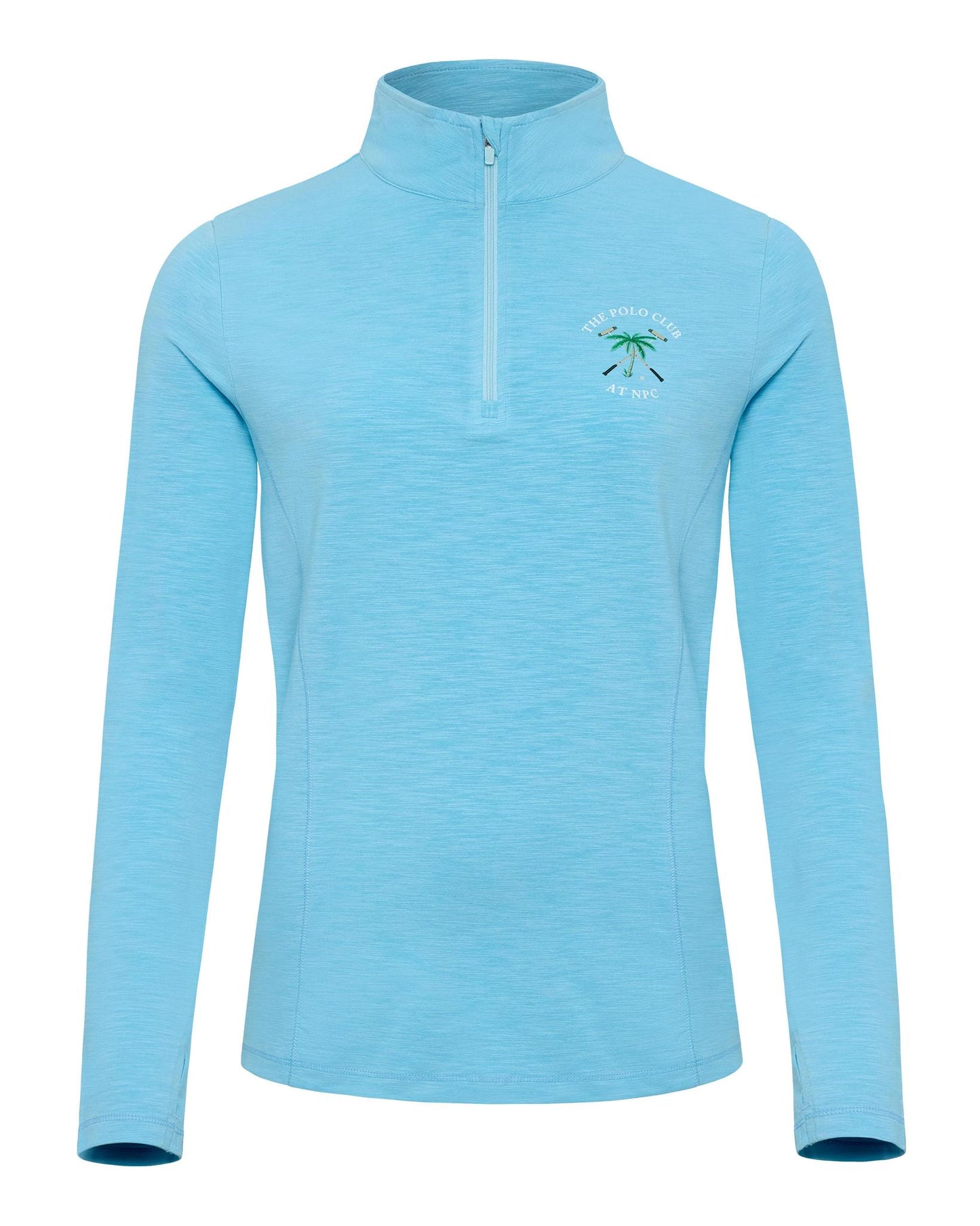 The Polo Club Women's Quarter Zip Tropical Blue