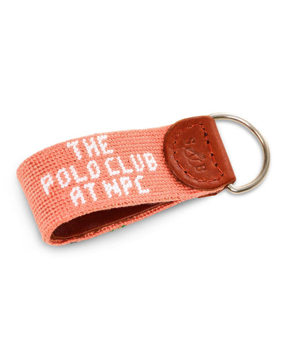 The Polo Club Key Fob "Needle Point" Peach