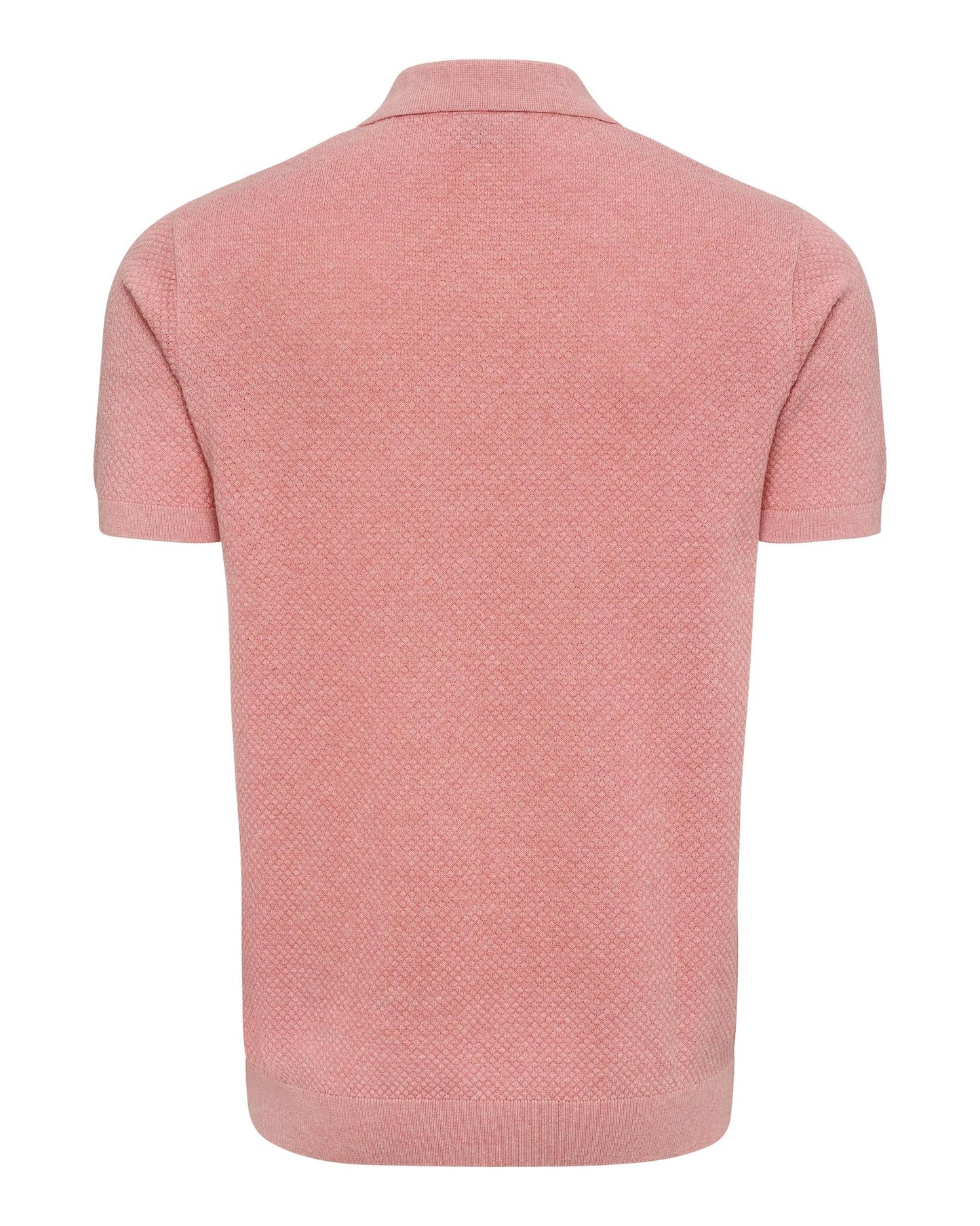 USPA Men's Moss Stitch Knit SS Polo Mauveglow
