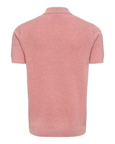 USPA Men's Moss Stitch Knit SS Polo Mauveglow