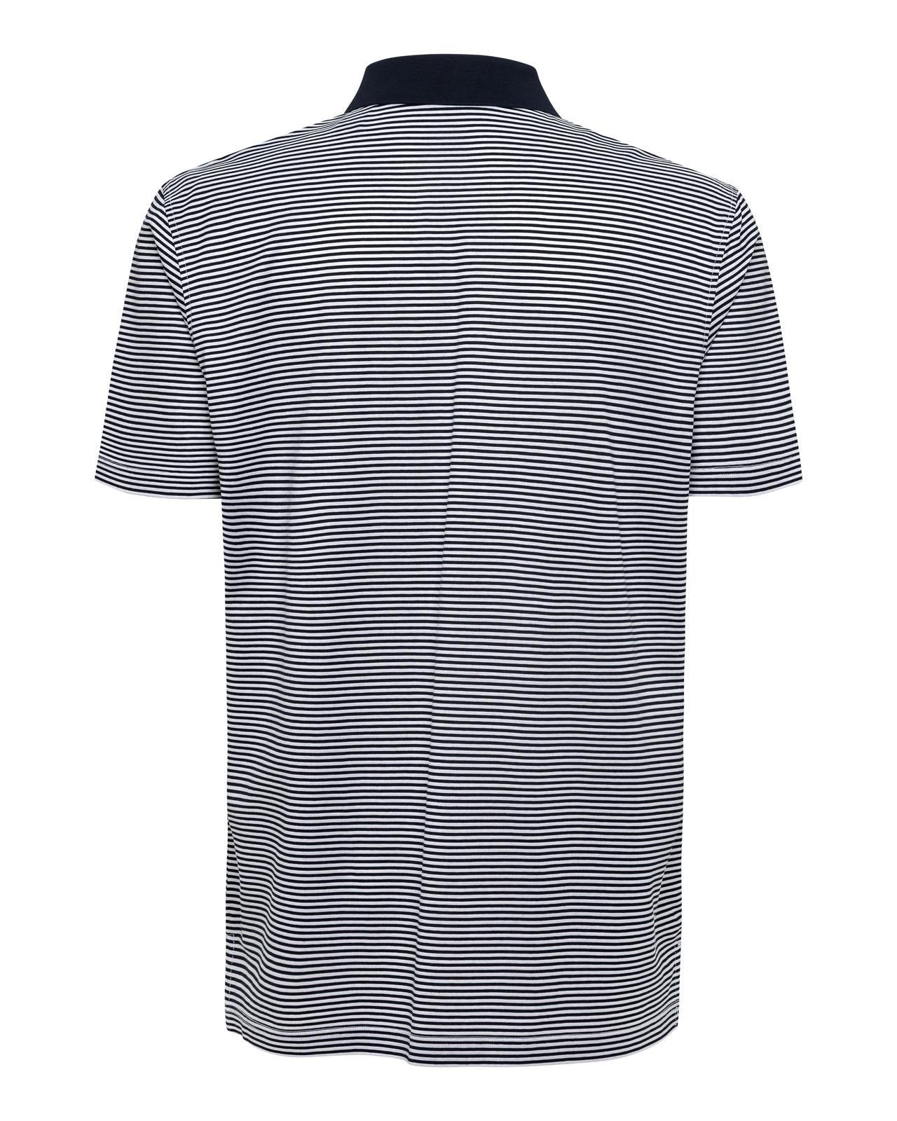 The Polo Club Men's Fine Mercerized Cotton Polo in Navy/White