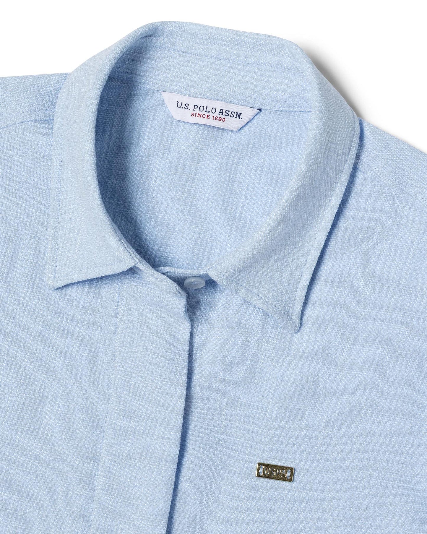 USPA Women's E-Wins Dress Light Blue