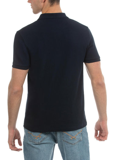 USPA Men's Wide Rib Polo Navy