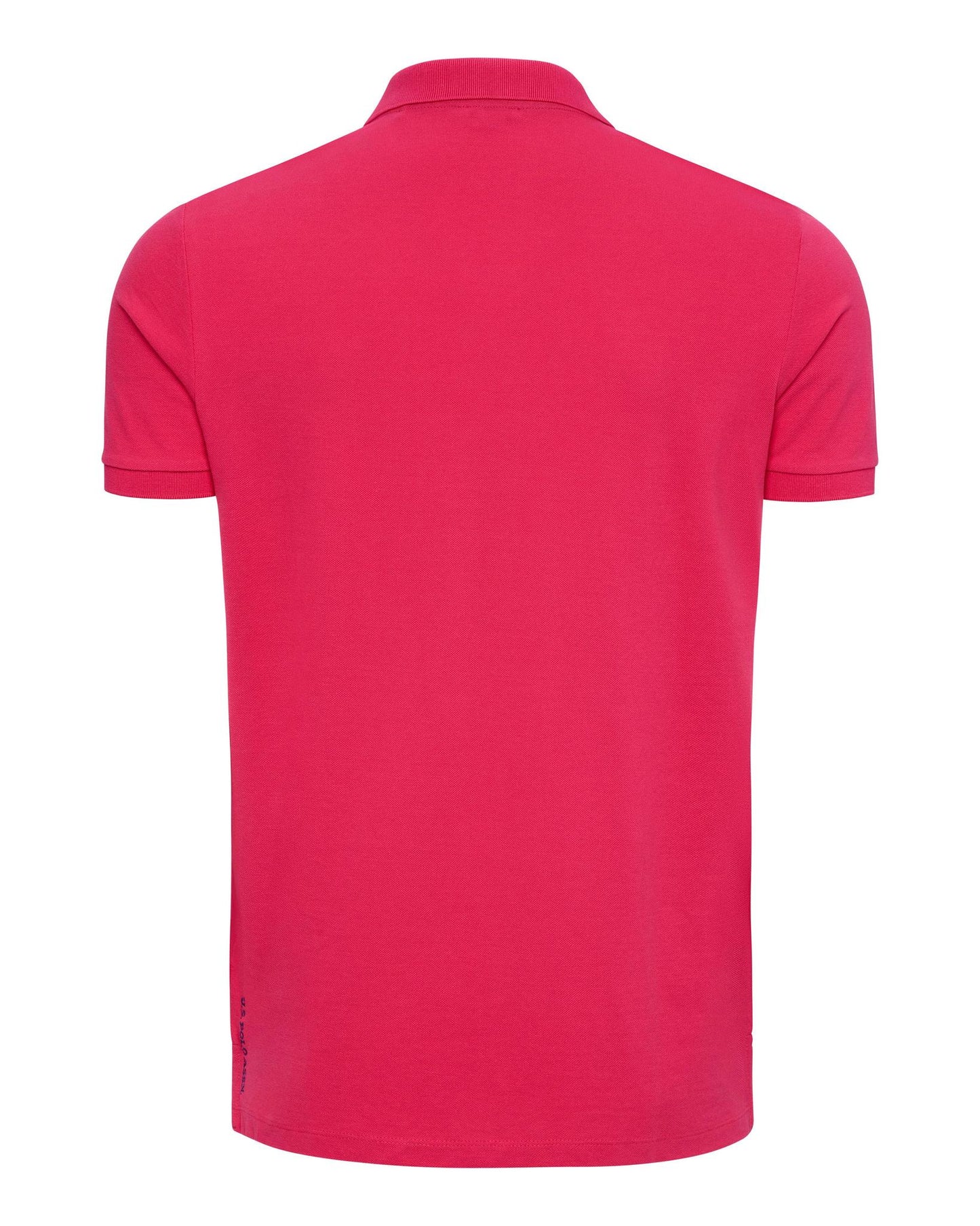 USPA Men's SS Vibrant Pique Polo Fuchsia