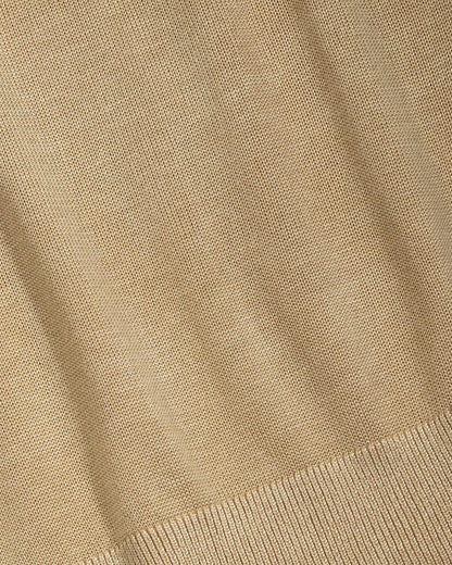 USPA Women's LS Open Knit Polo Smoke Gray