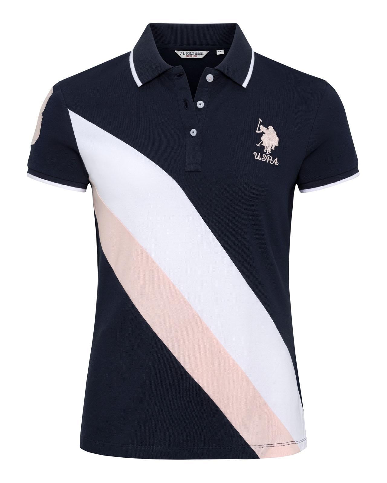 USPA Women's Sash Player 3 Polo Navy Iris