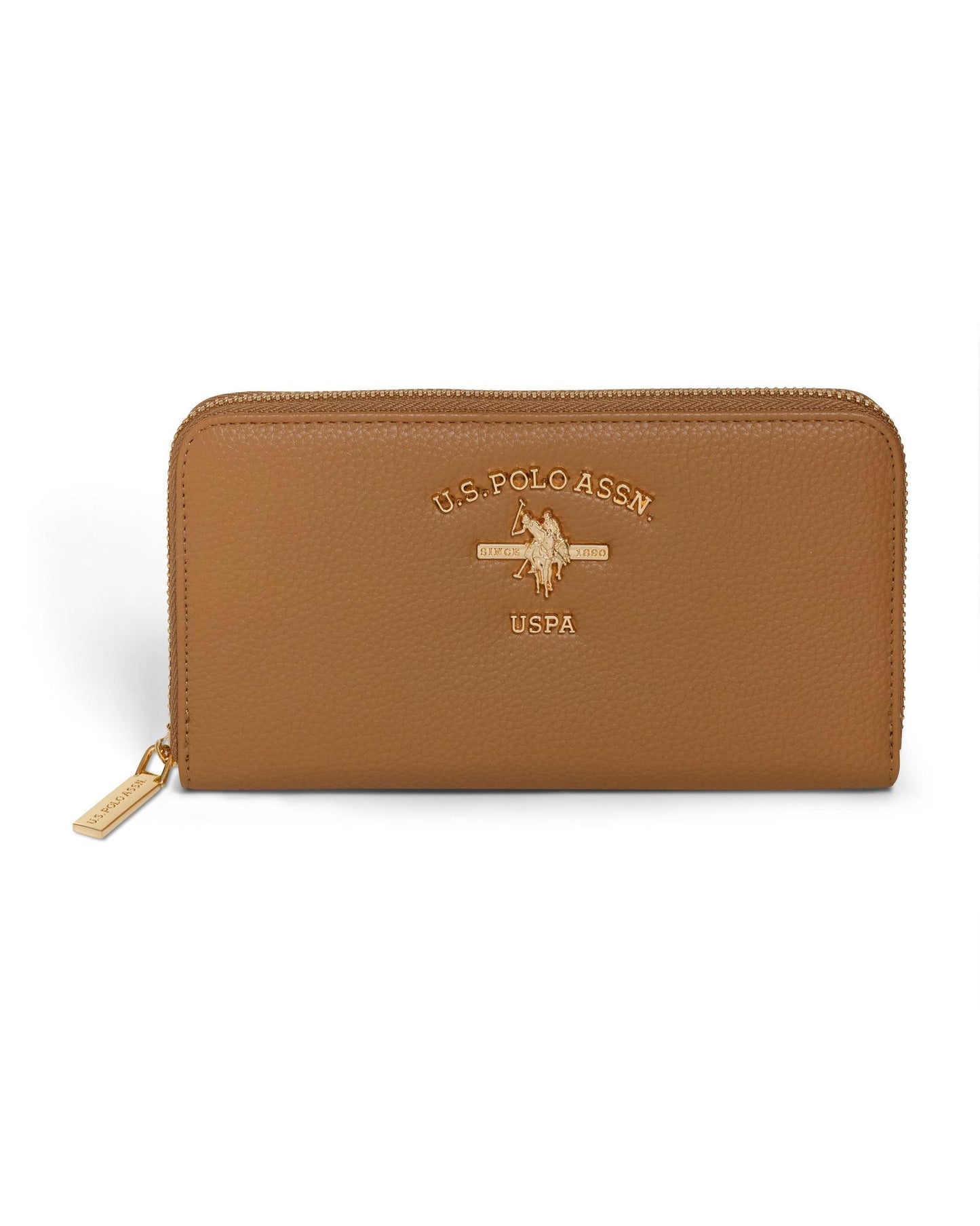 USPA Zip Wallet Camel