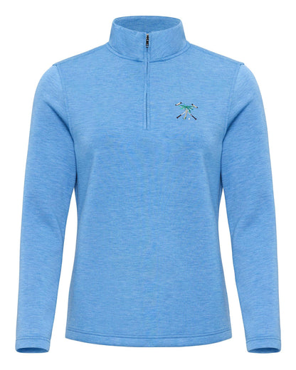 The Polo Club Women's Ultra Soft 1/4 Zip Nautical Blue