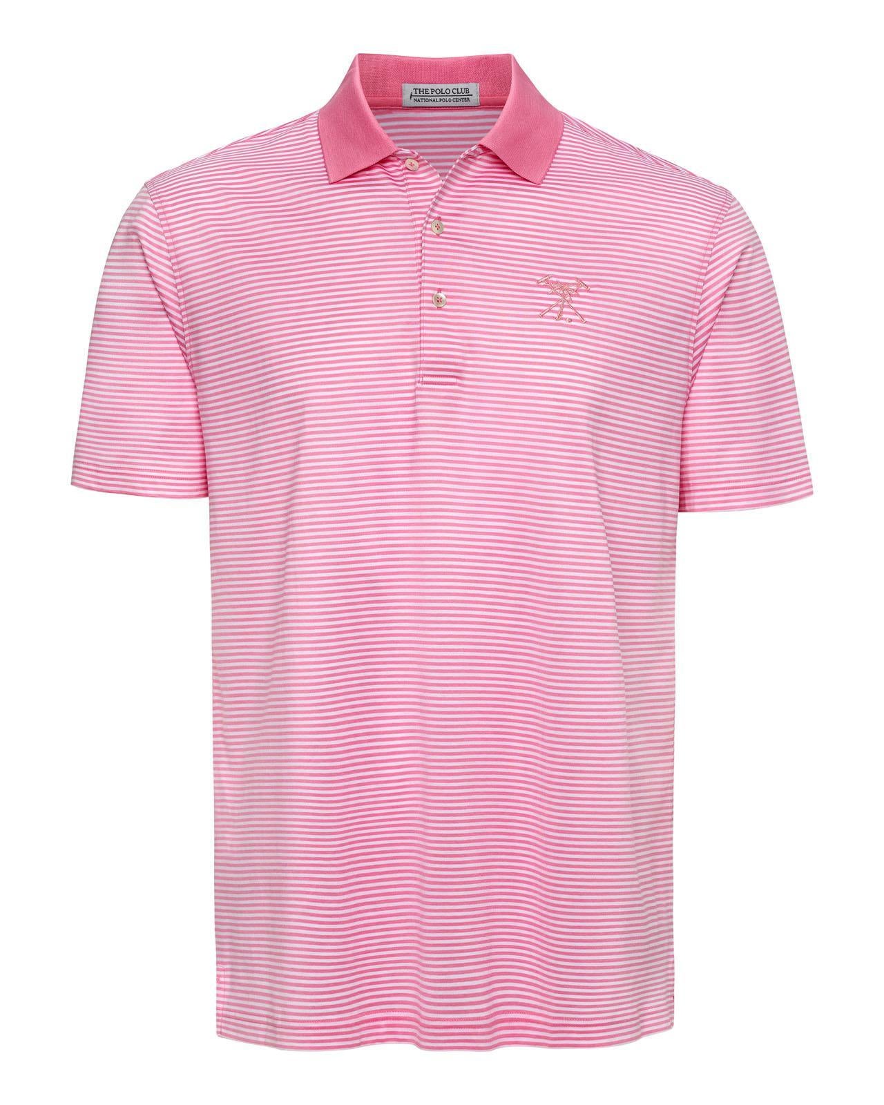 The Polo Club Men's Fine Mercerized Cotton Polo in Peppermint/White