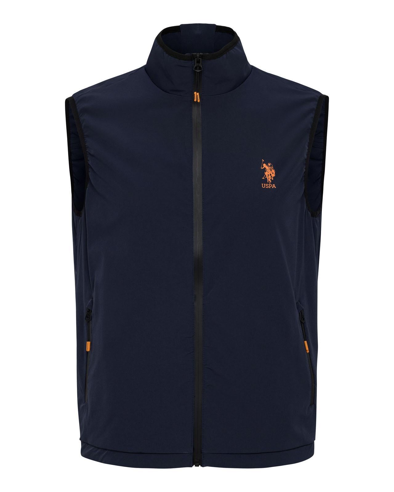 USPA Sport Men's Technical Stretch Vest Navy