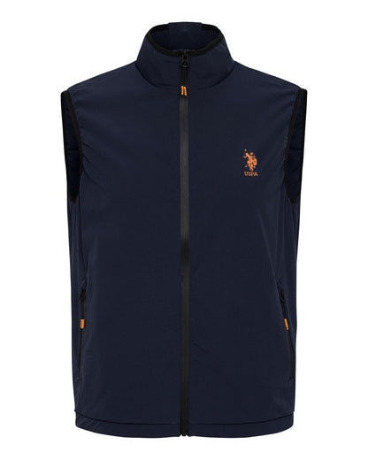 USPA Sport Men's Technical Stretch Vest Navy