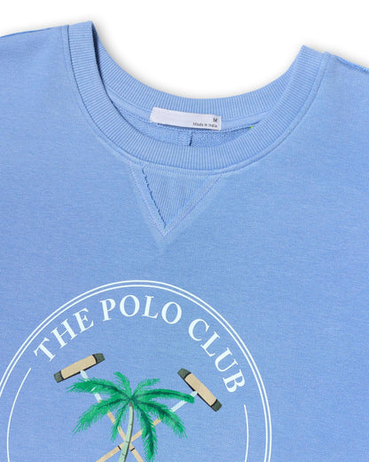 The Polo Club Women's Clubhouse Sweatshirt Blue