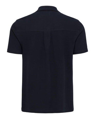 USPA Men's Waffle Revere Shirt Dark Sapphire Navy