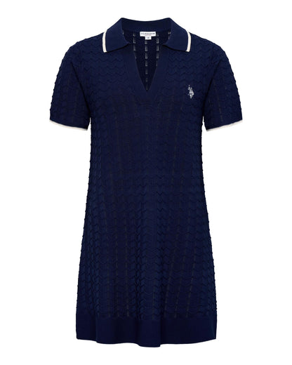USPA Women's Yulia Sweater Dress Navy