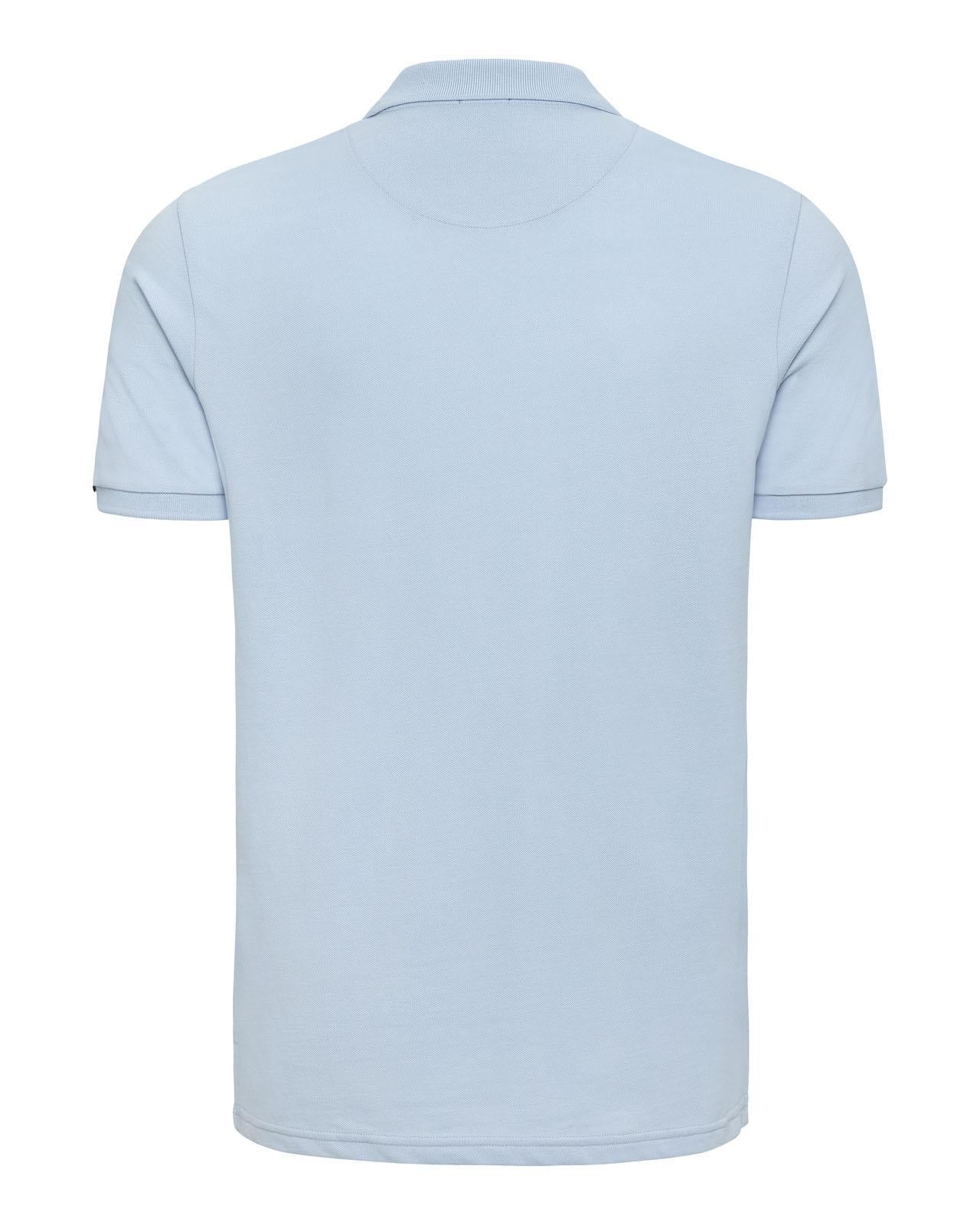 USPA Men's DHM Pique Polo Chambray Blue